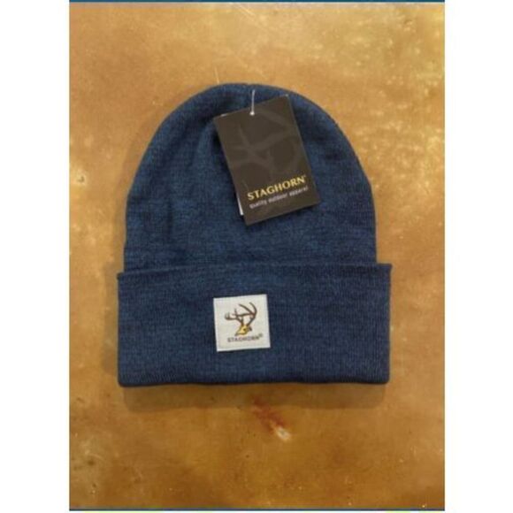Staghorn Night Watch Beanie Hat Navy One Size Unisex Work Winter Hunting Cap - Picture 1 of 1